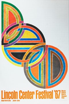 Frank Stella - Lincoln Center Festival - 1967 Poster