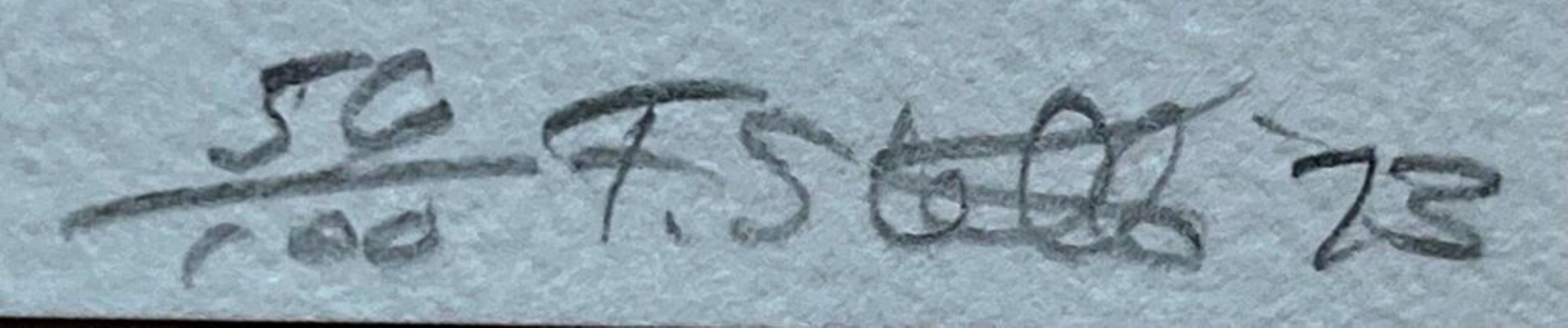 Frank Stella, Line Up, from Jasper's Dilemma, signed/n, geometric abstraction For Sale 2