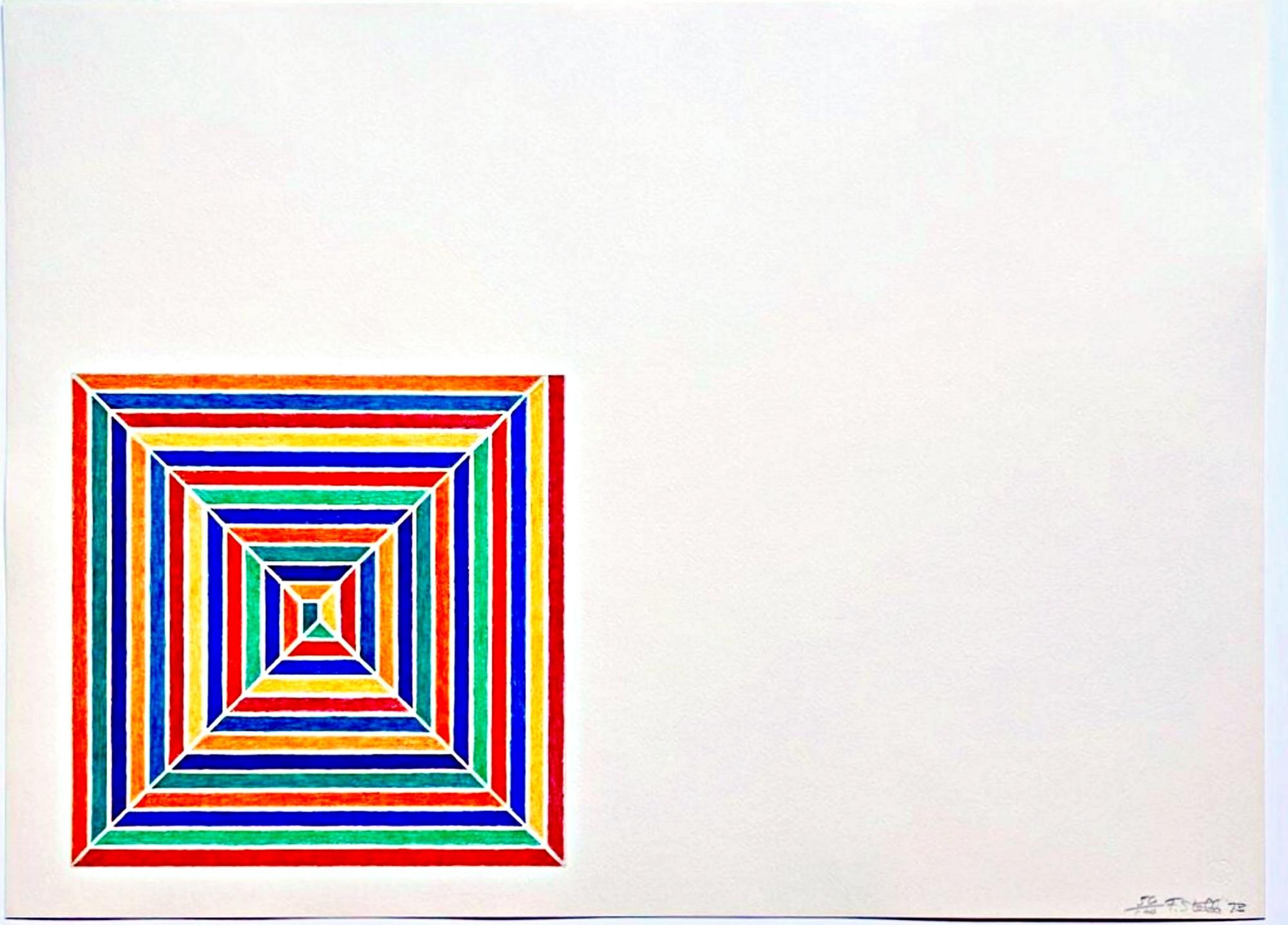 Frank Stella, Line Up, from Jasper's Dilemma, signed/n, geometric abstraction