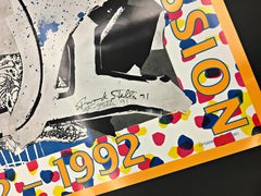 Frank Stella - NY State Columbus Centenary, Lithograph, Hand Signed, Ed. of 100