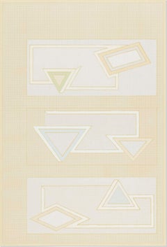 Sérigraphie couleur signée Frank Stella « Pastel Stack » (Axsom 48) 1970  