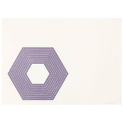 Frank Stella "Purple Sidney" Lithograph, 1972
