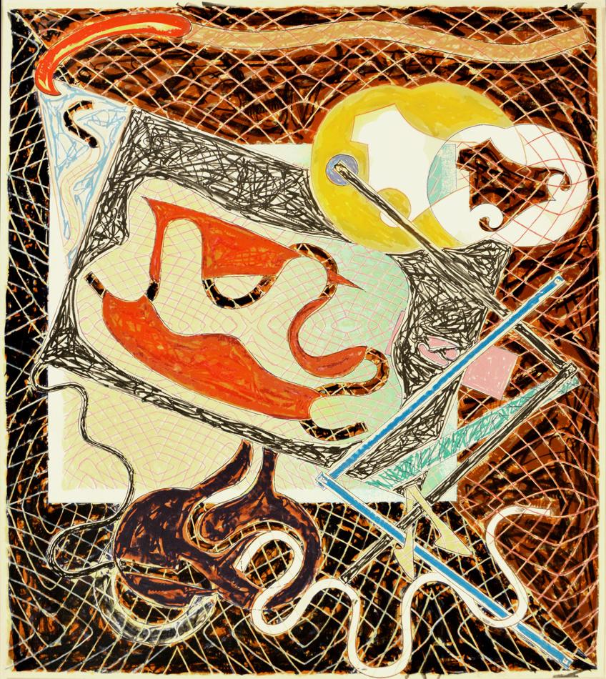 Frank Stella Abstract Print - Shards III