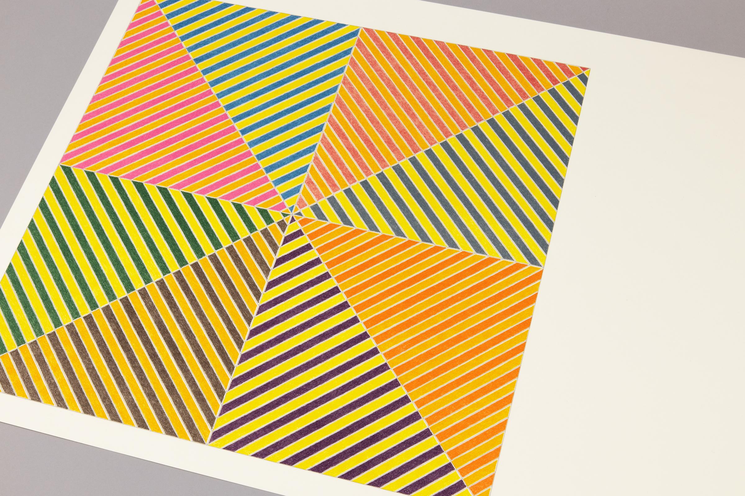 Frank Stella, Sidi Ifni (from Hommage à Picasso) - Gravure signée, Minimalisme 1