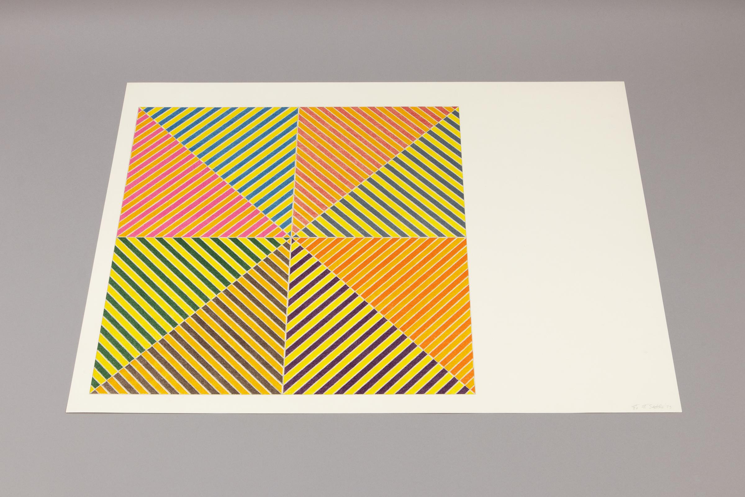 Frank Stella, Sidi Ifni (from Hommage à Picasso) - Gravure signée, Minimalisme 3