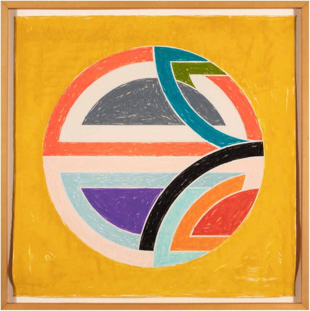 Frank Stella 'Sinjerli Variation Squared with Colored Ground Ia' Lithograph 1981 For Sale 1