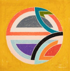 Frank Stella « Sinjerli Variation carrée avec fond coloré Ia », lithographie 1981