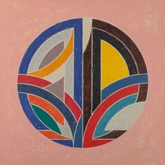 Frank Stella 'Sinjerli Variation Squared with Colored Ground III' Lithograph  