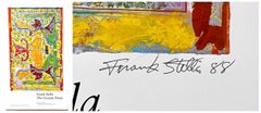 Limited Edition Walker Art Center exhibition print, Hand Signed by Frank Stella