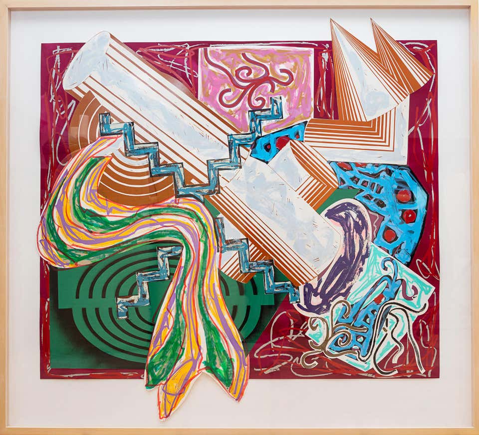 FRANK STELLA Then Came a Stick and Beat the Dog, El Lissitzky's Had Gadya 1984