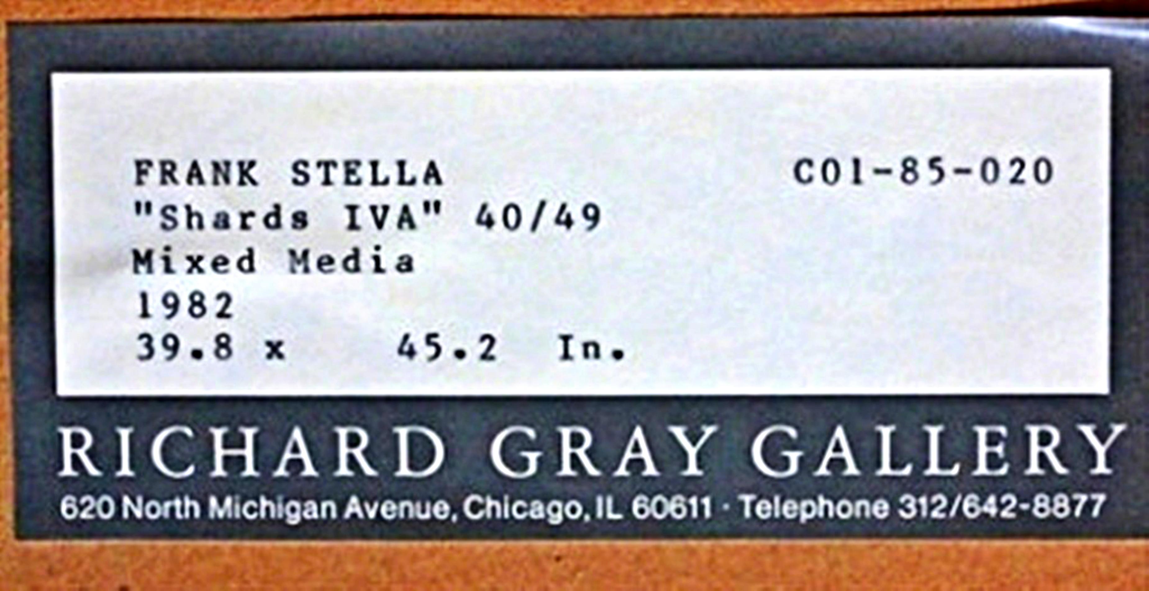 Frank Stella, Whitney Museum ha esposto un'opera grafica con etichetta, Firmata/N, Incorniciata in vendita 4