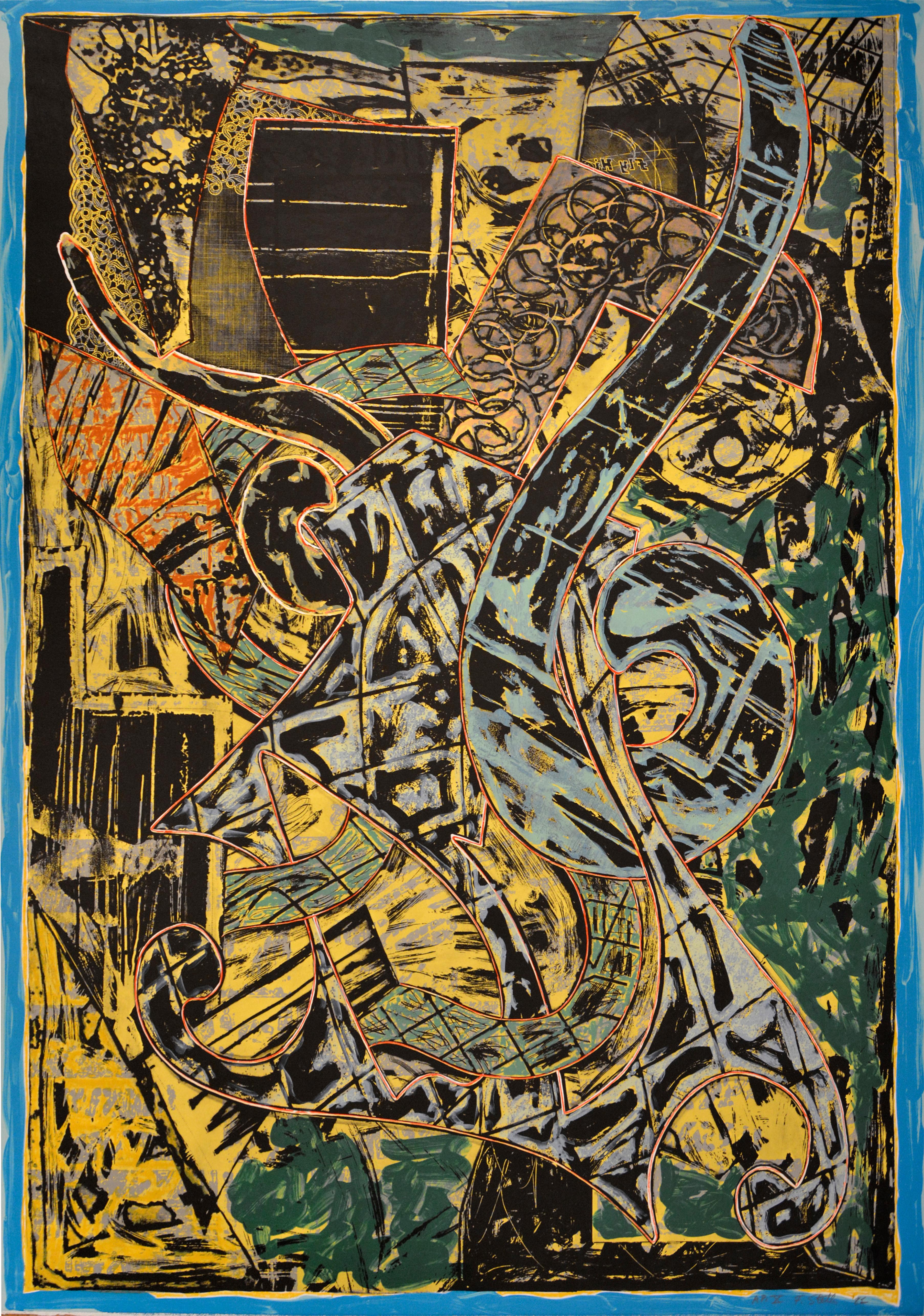 Yellow Journal - Print by Frank Stella