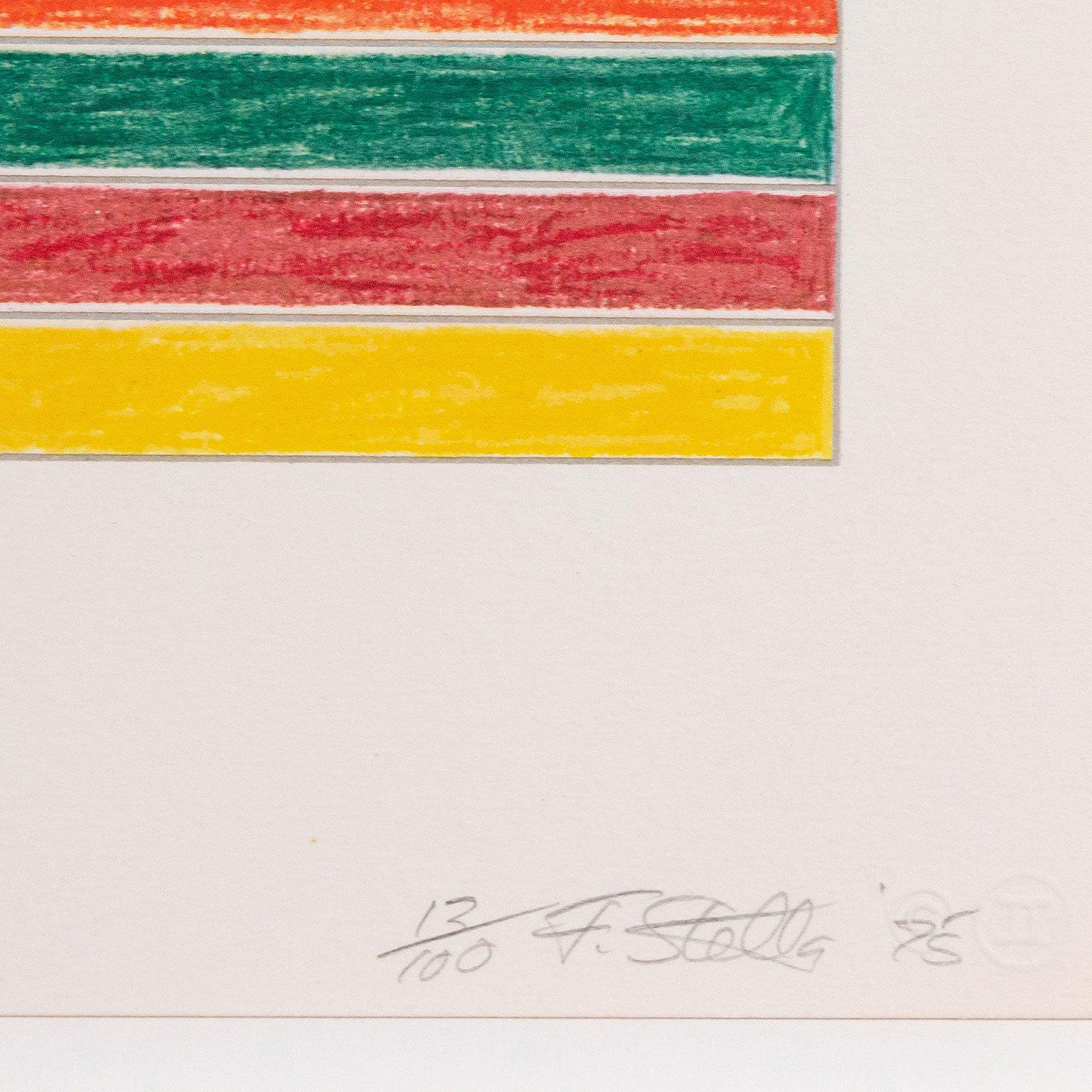 Caviar20 è orgogliosa di offrire quest'opera distintiva di Frank Stella, uno dei pezzi più ricercati del portfolio 