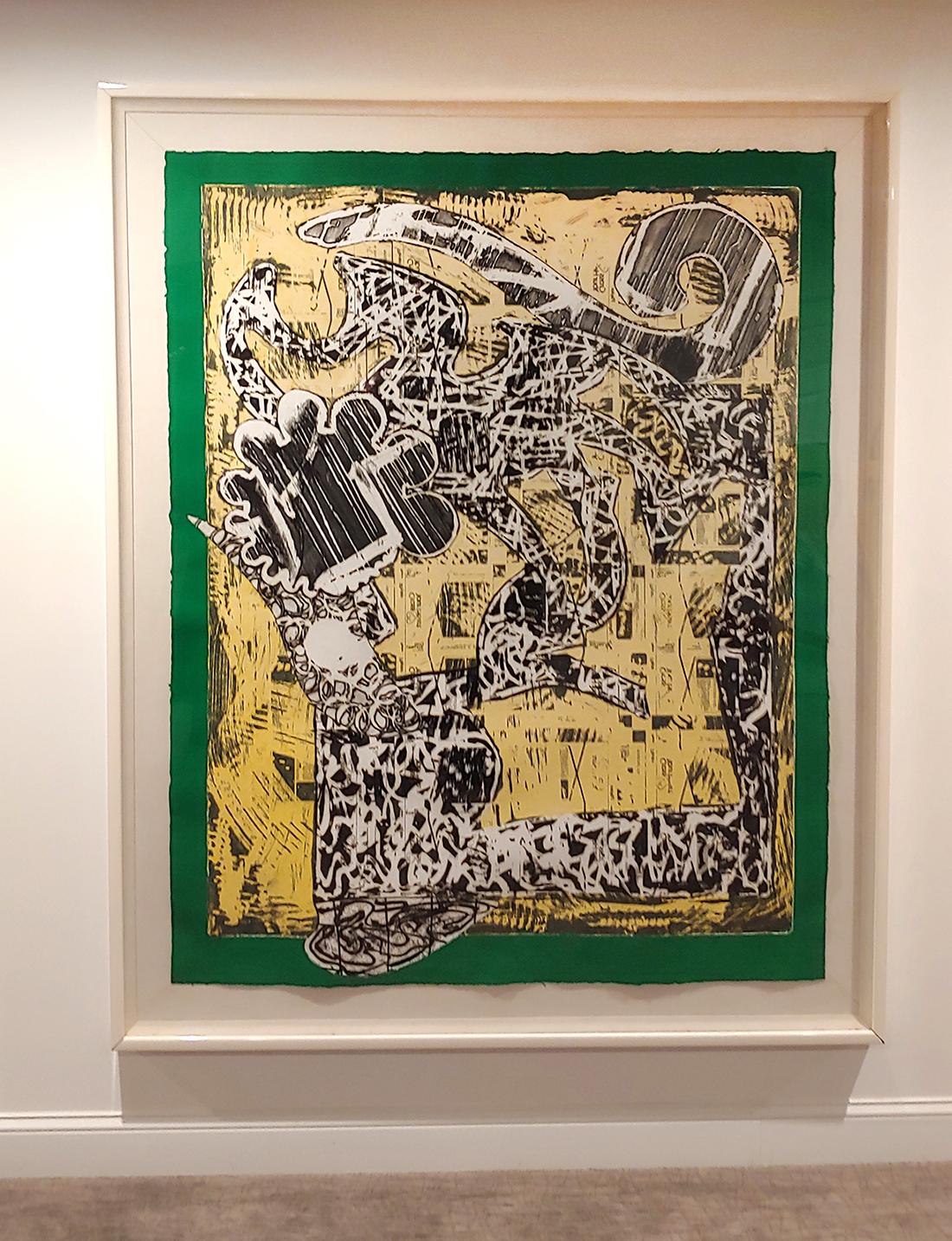 Das Werk des Blue-Chip-Künstlers Frank Stella befindet sich in den Sammlungen aller großen Museen weltweit.  Im Jahr 2019 wurde ein Werk von ihm bei Christies für über 28 Millionen Dollar verkauft.

Diese Radierung, der Siebdruck und das Relief auf