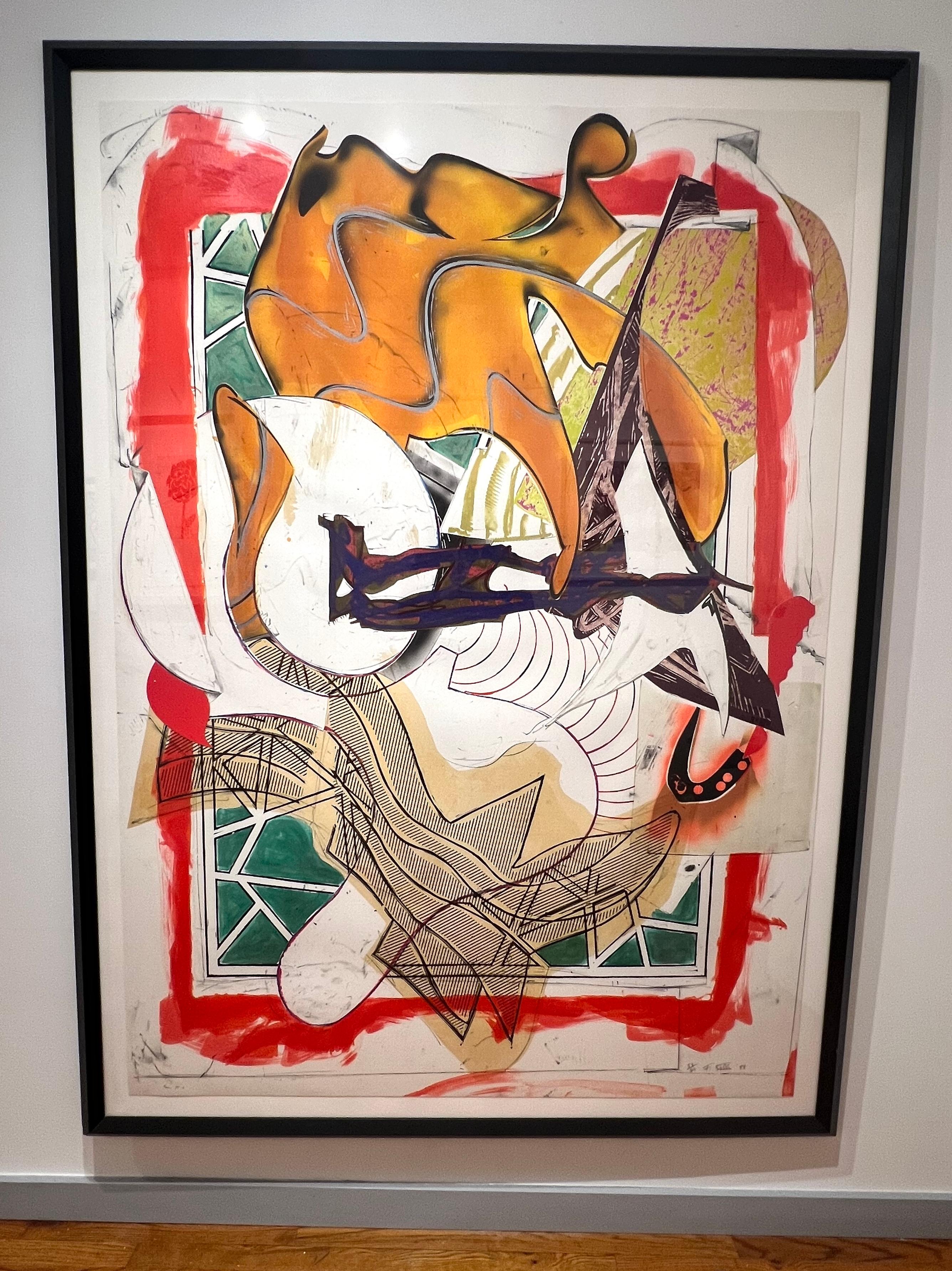 Hark! - Abstract Print by Frank Stella