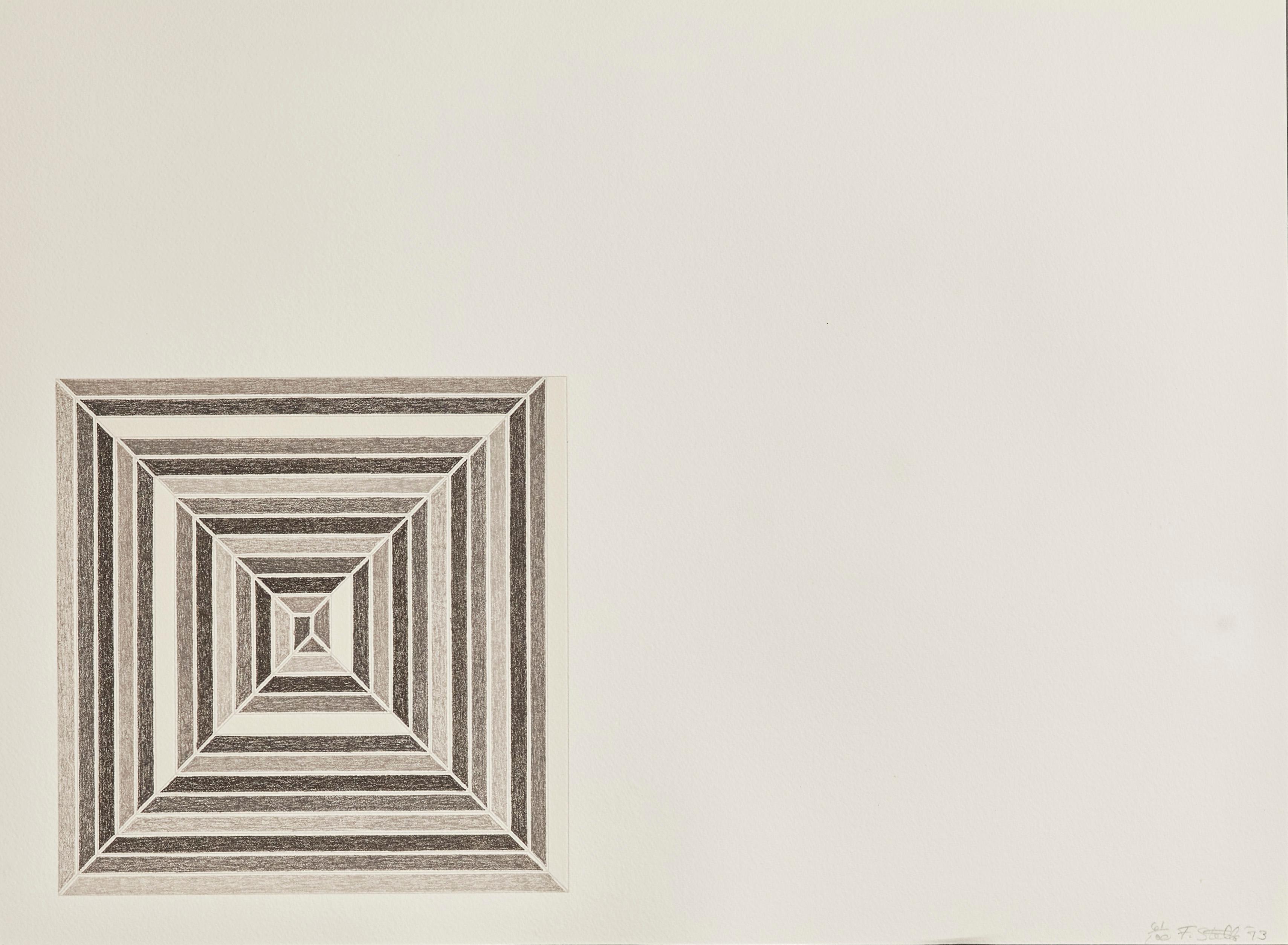 Hyena Stomp - Beige Abstract Print by Frank Stella