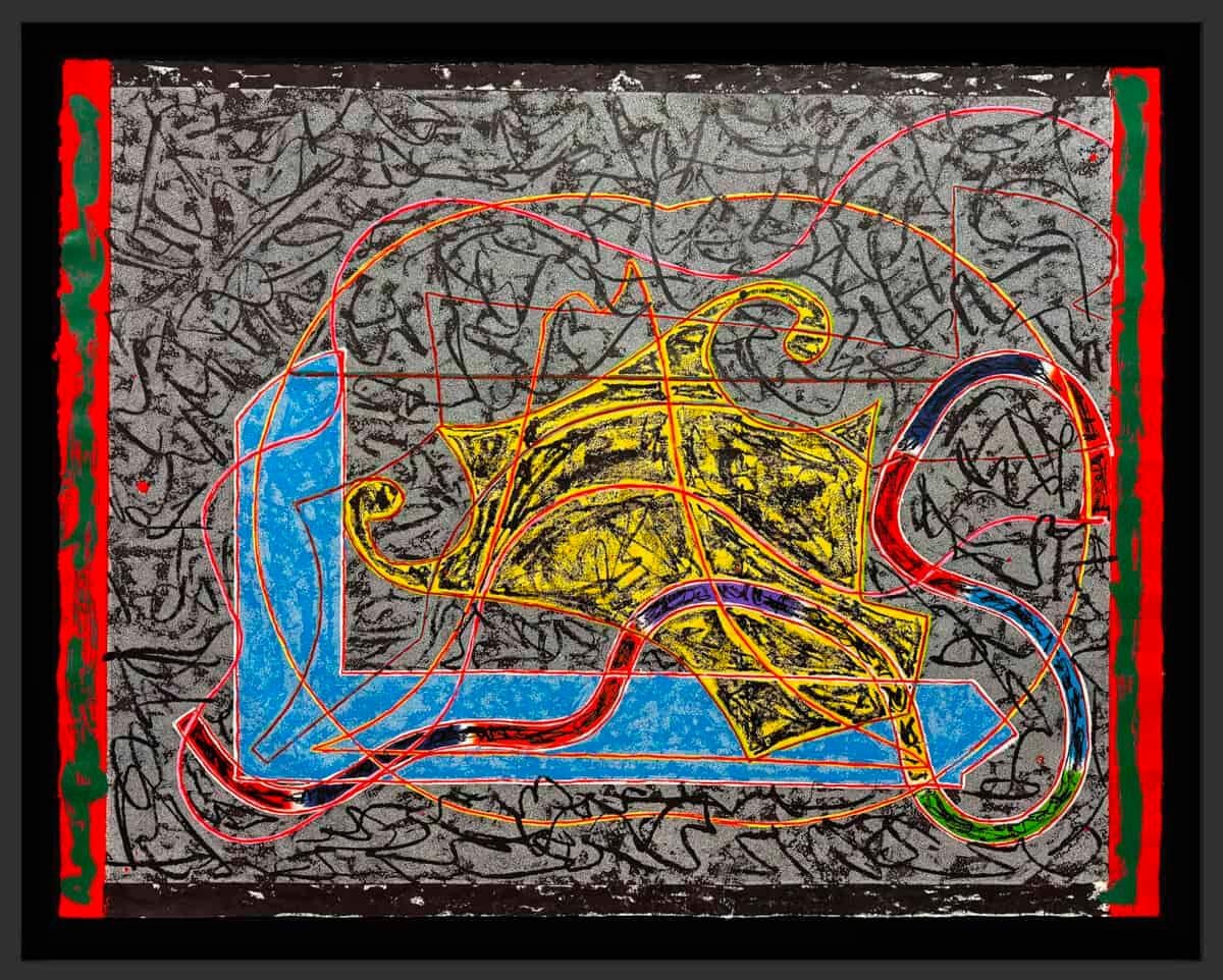 Imola Three II, from the Circuits Series - Print by Frank Stella