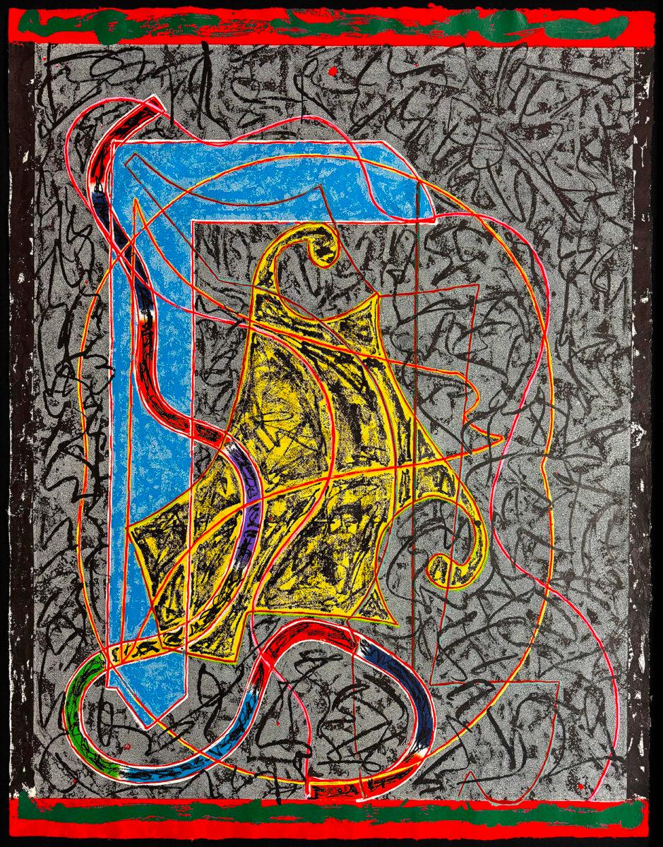 Frank Stella Abstract Print - Imola Three II, from the Circuits Series
