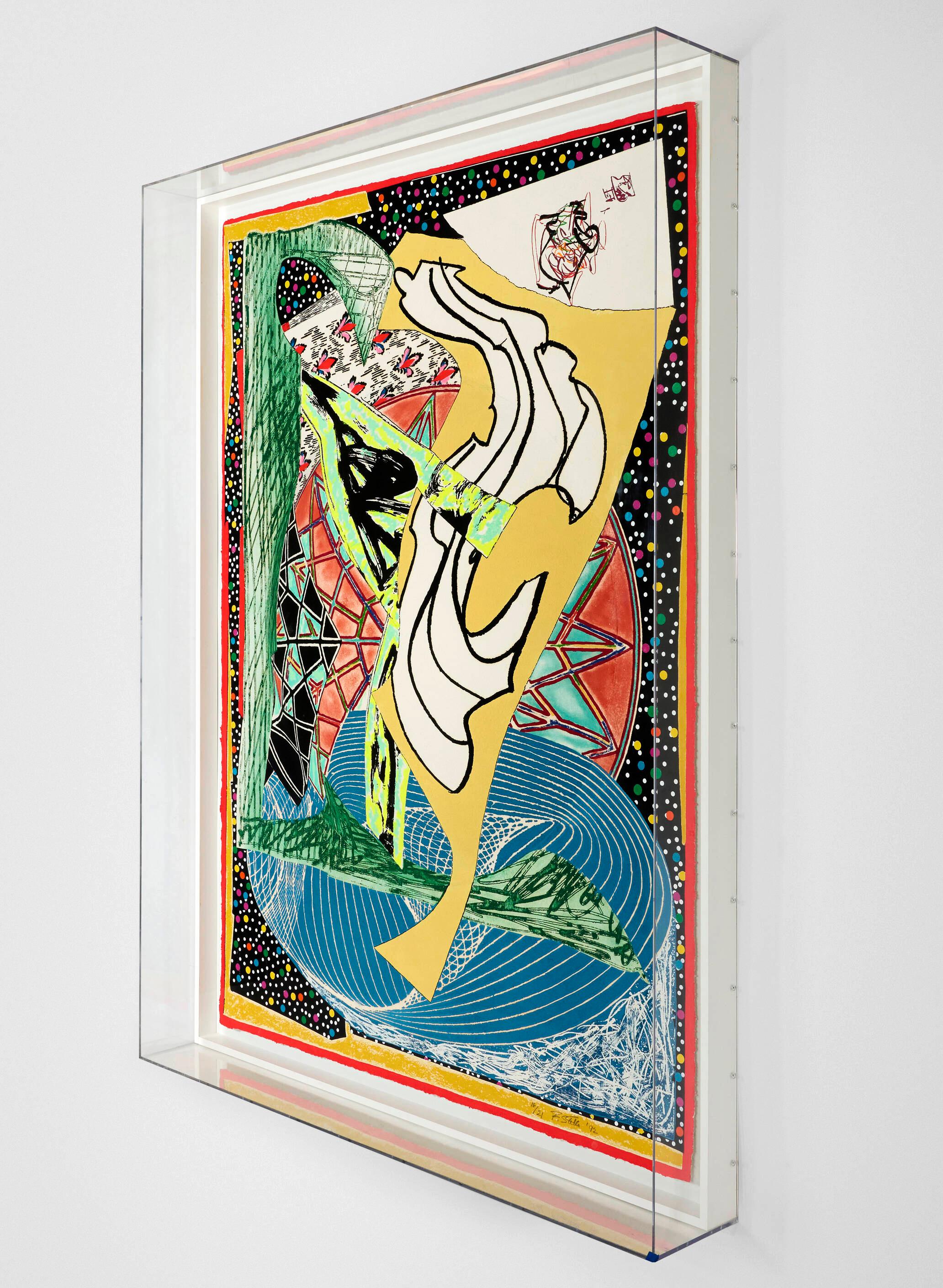 Jonah Historically Regarded, from the Moby Dick Domes series (signed) - Contemporary Print by Frank Stella