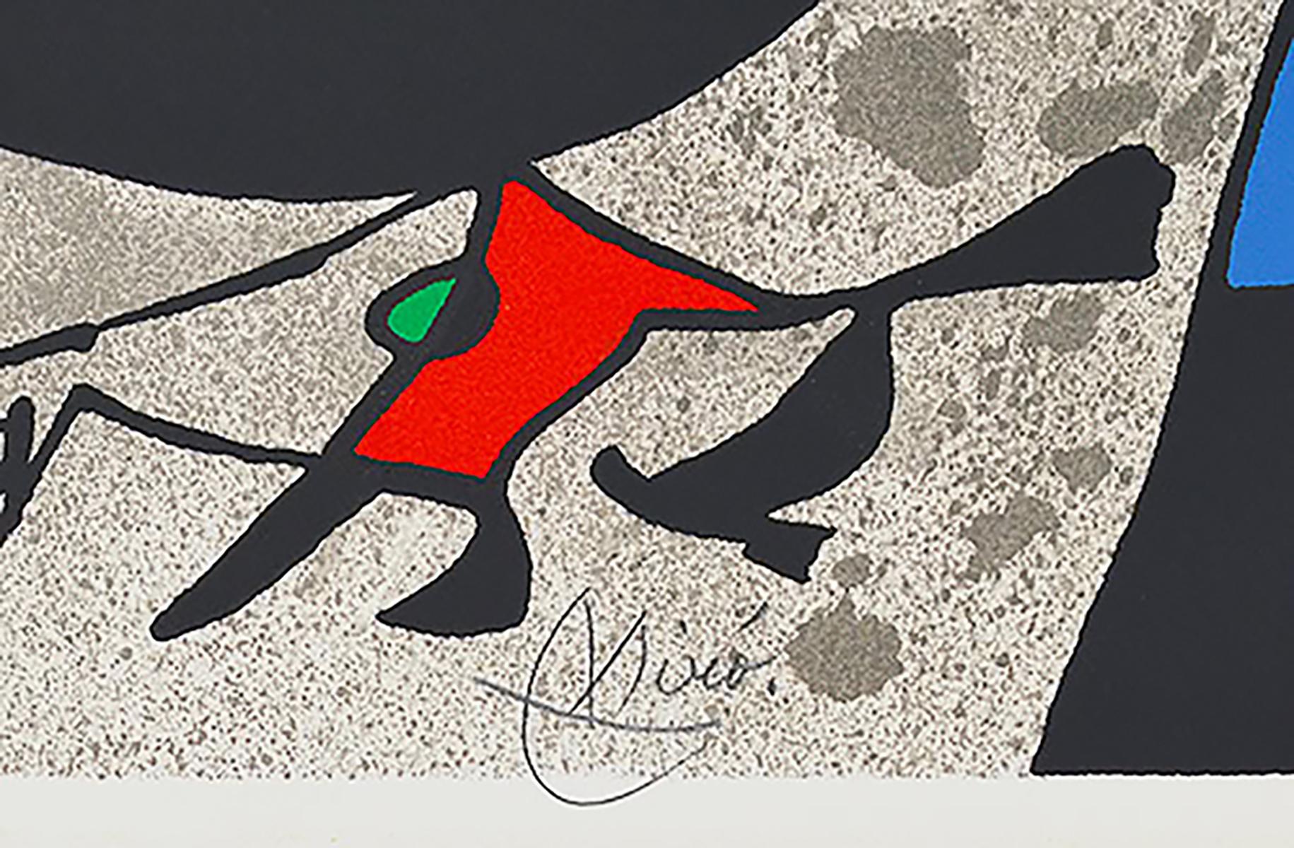 Le Lézard aux plumes d’or (The Lizard with Golden Feathers) - Black Abstract Print by Frank Stella