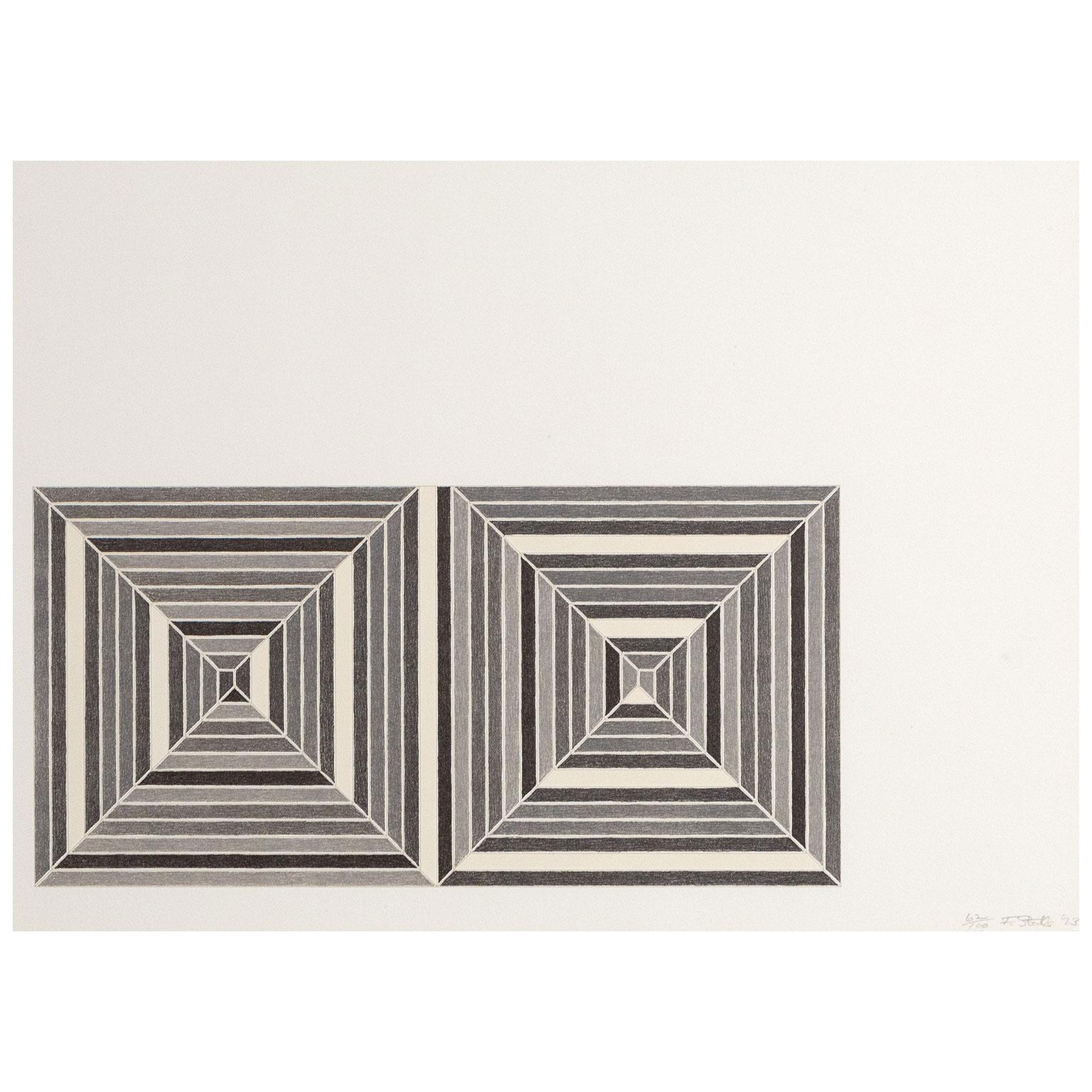 Les Indes III - Abstract Geometric Print by Frank Stella