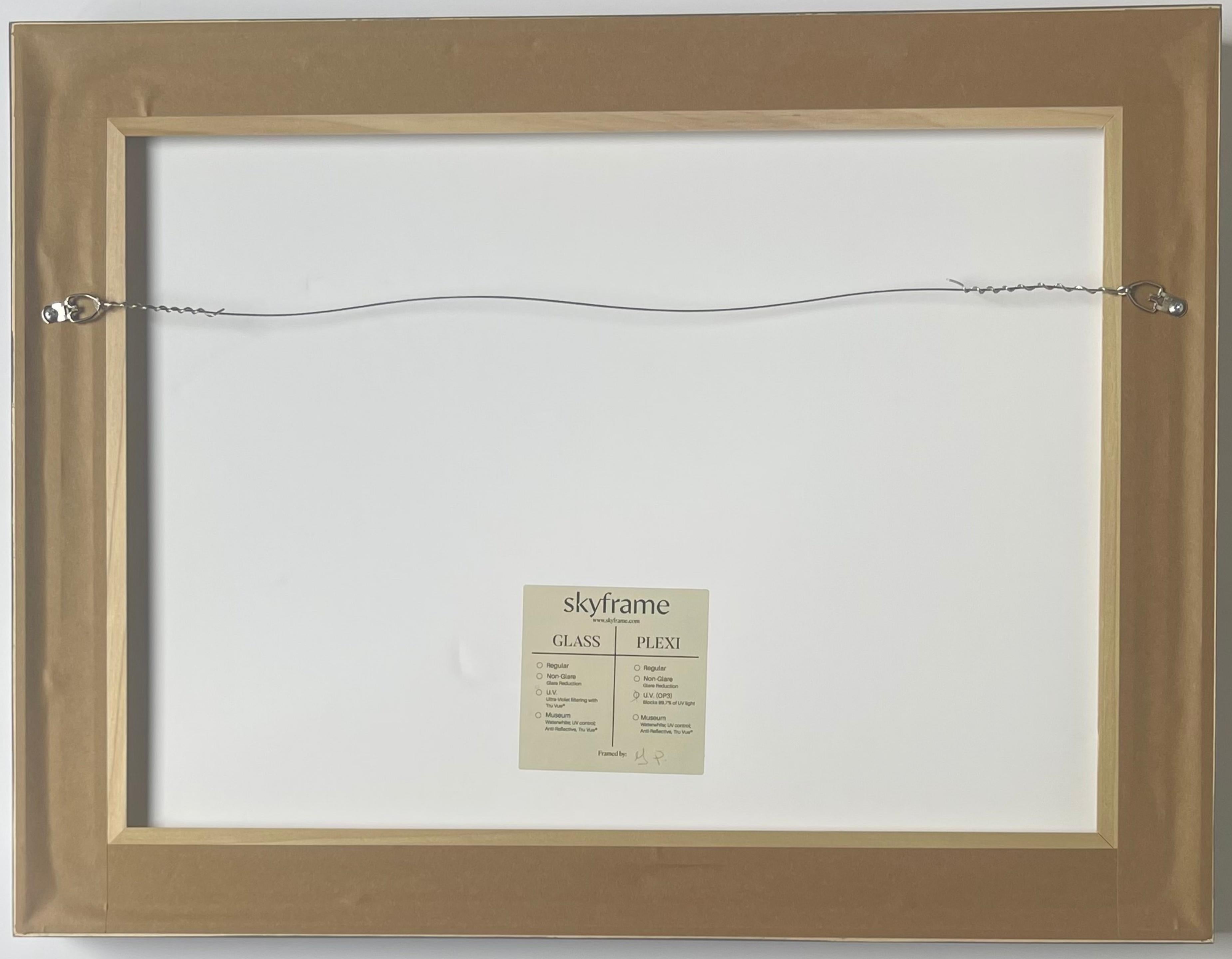 Luis Miguel Dominguin, from Aluminum Series, Lithograph & Silkscreen S/N, Framed - Gray Abstract Print by Frank Stella