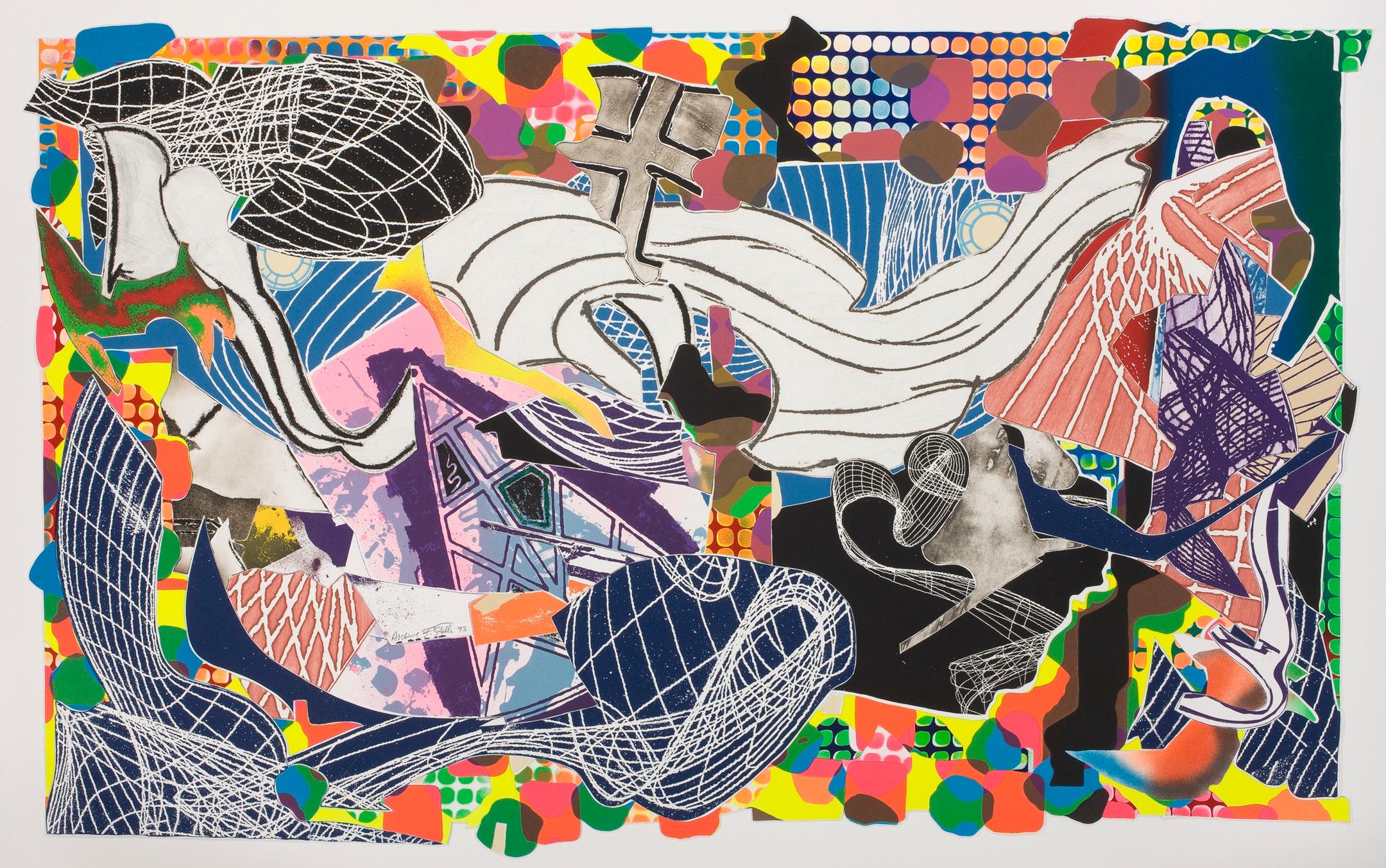 Frank Stella Abstract Print - Monstrous Pictures of Whales