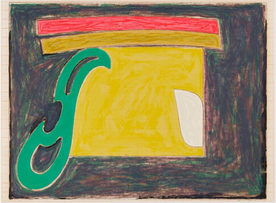 Uccello misterioso di Ulieta (dalla serie Uccelli esotici)  Firmato a mano nel 1977 - Print di Frank Stella