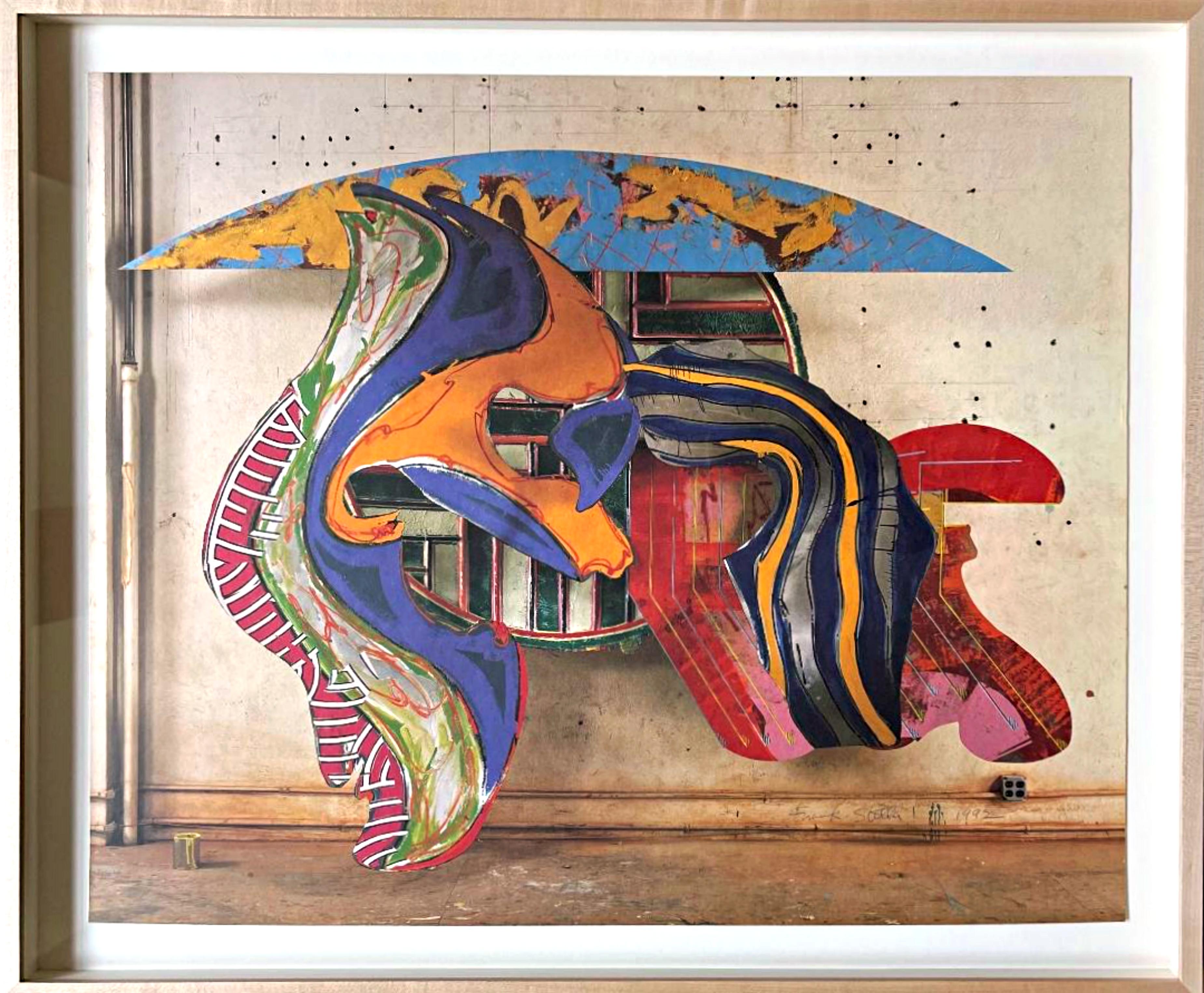 Póster muy especial de la Galería de Arte (firmado a mano por Frank Stella) Enmarcado