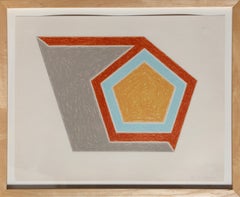 Ossipee (from Eccentric Polygons), Geometric Print by Frank Stella 1974