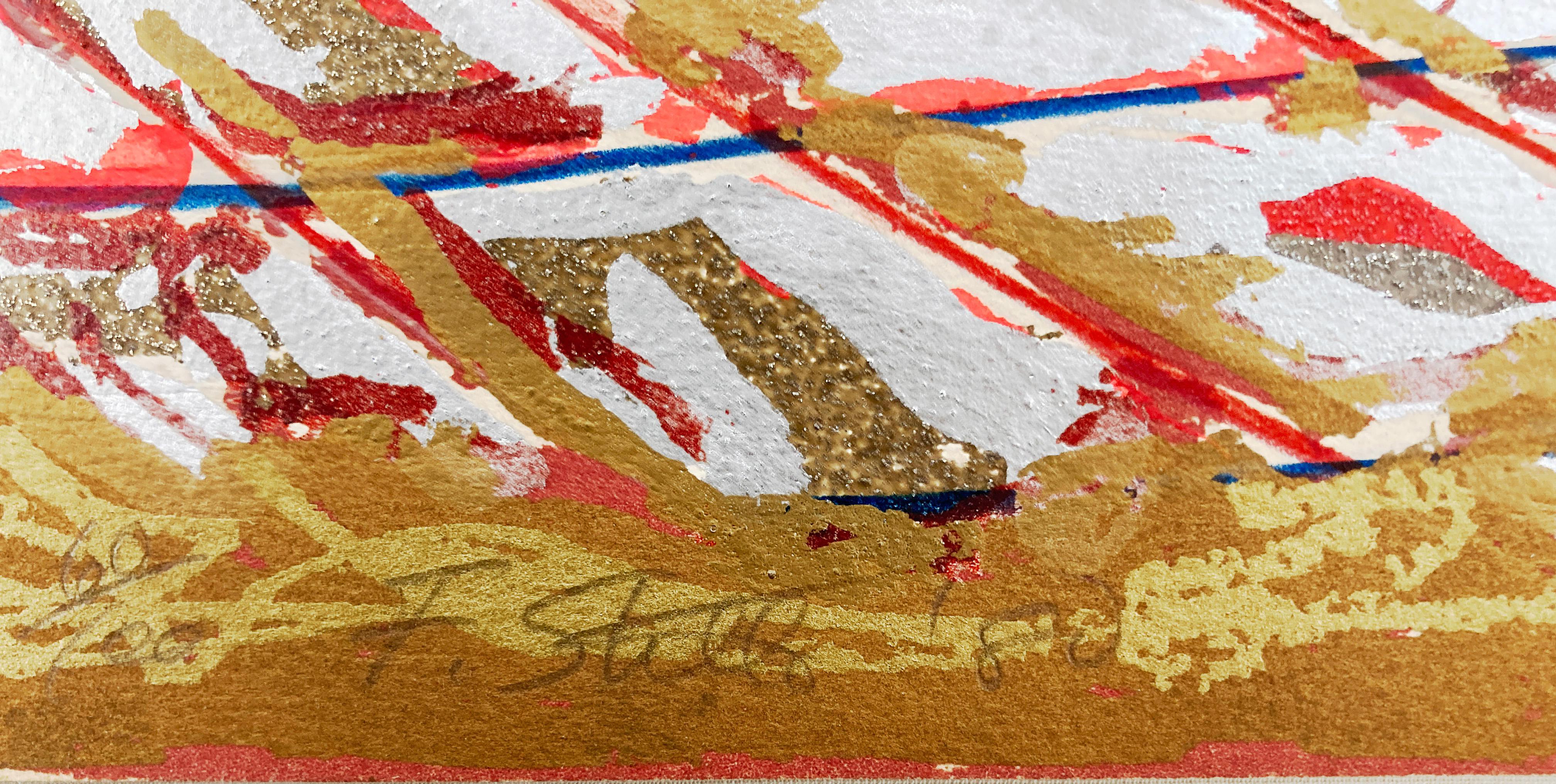 Polar Co-ordinates II - Expressionnisme abstrait Print par Frank Stella