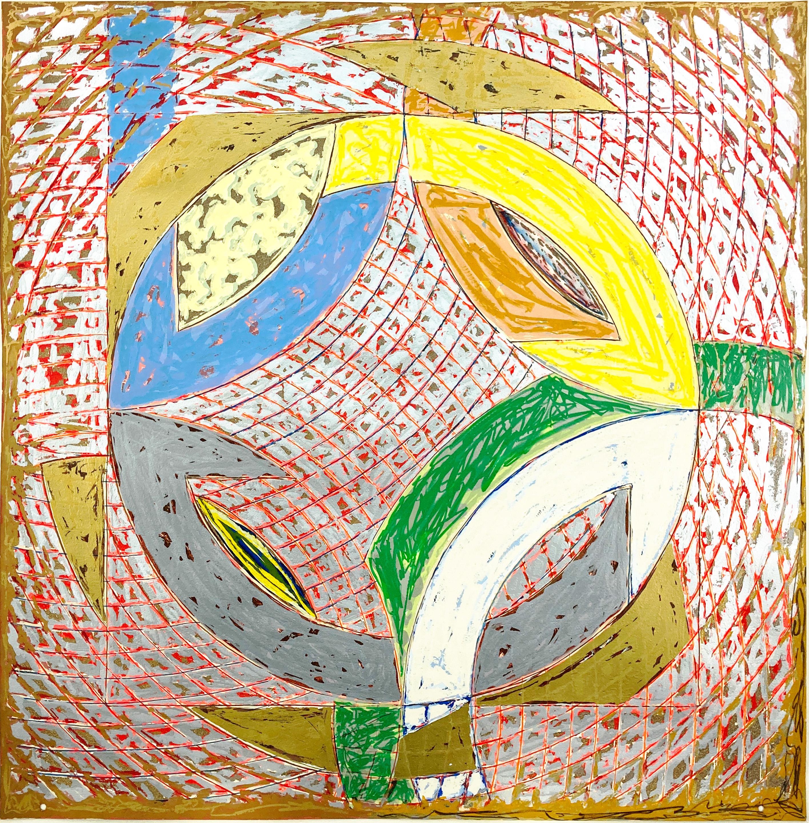 Abstract Print Frank Stella - Polar Co-ordinates II