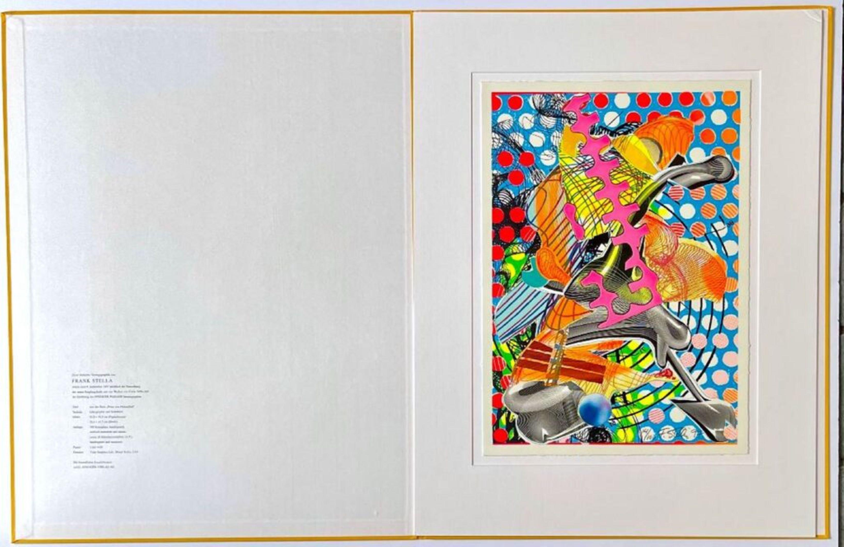 Prince de Hohenfels, sérigraphie rare, signée/N, dans son coffret d'origine (Axsom 250) - Print de Frank Stella