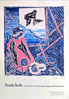 Offset-Lithographiedruck des Princeton Art Museum, handsigniert, datiert von Frank Stella