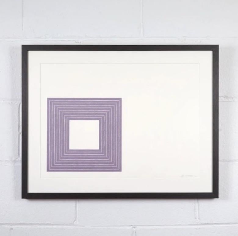 Frank Stella Abstract Print - Purple Hollis