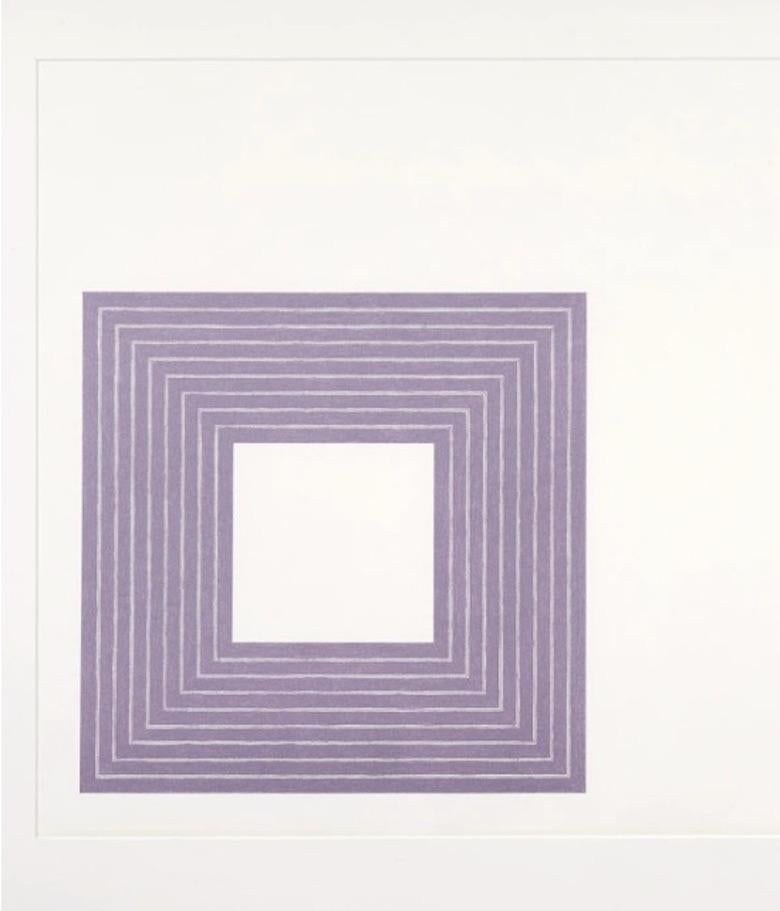 Purple Hollis - Print by Frank Stella