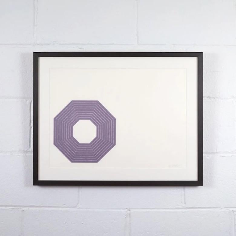 Purple Series - Print by Frank Stella