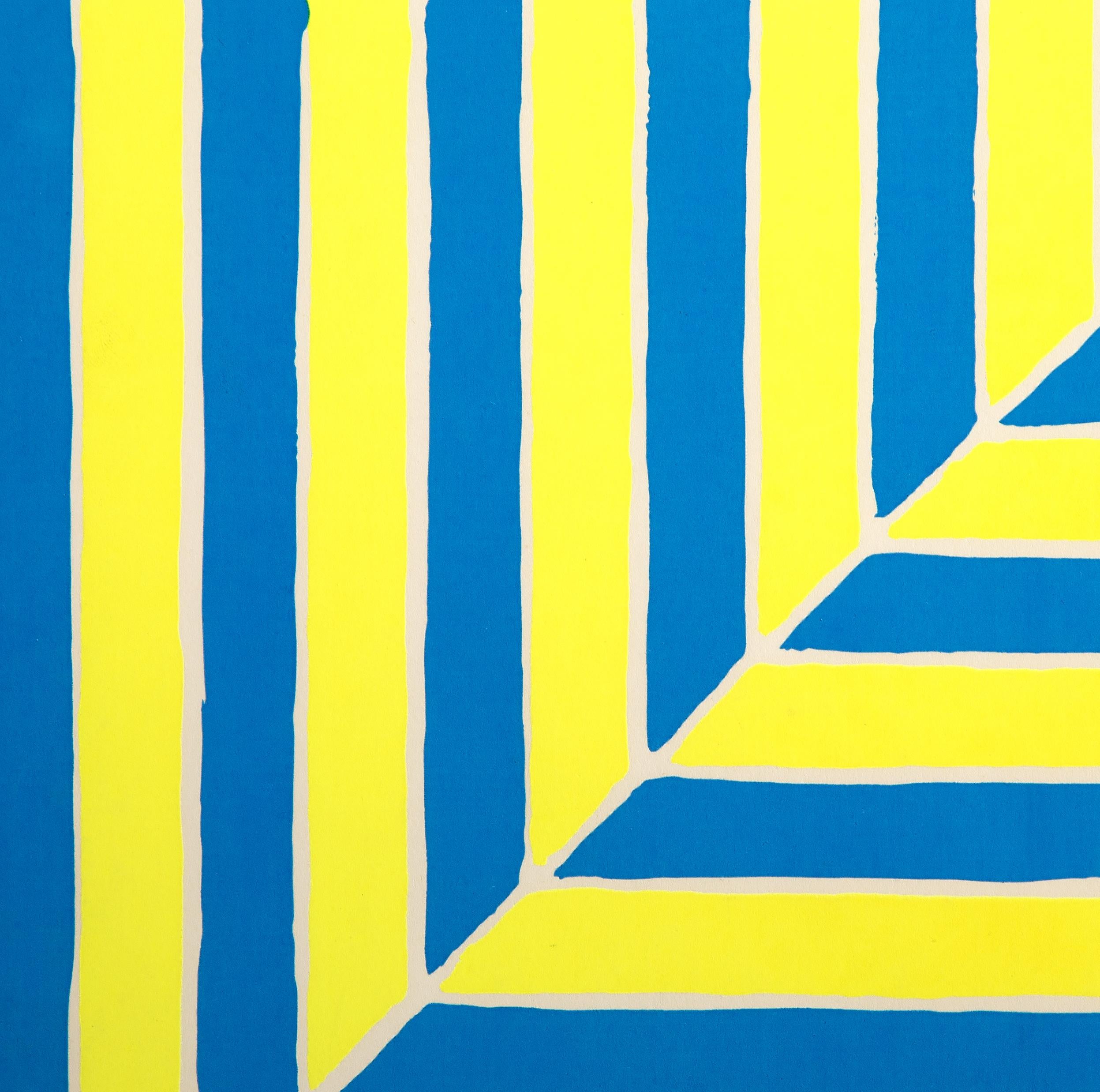 Rabat, Geometric Screenprint by Frank Stella 1964 For Sale 1