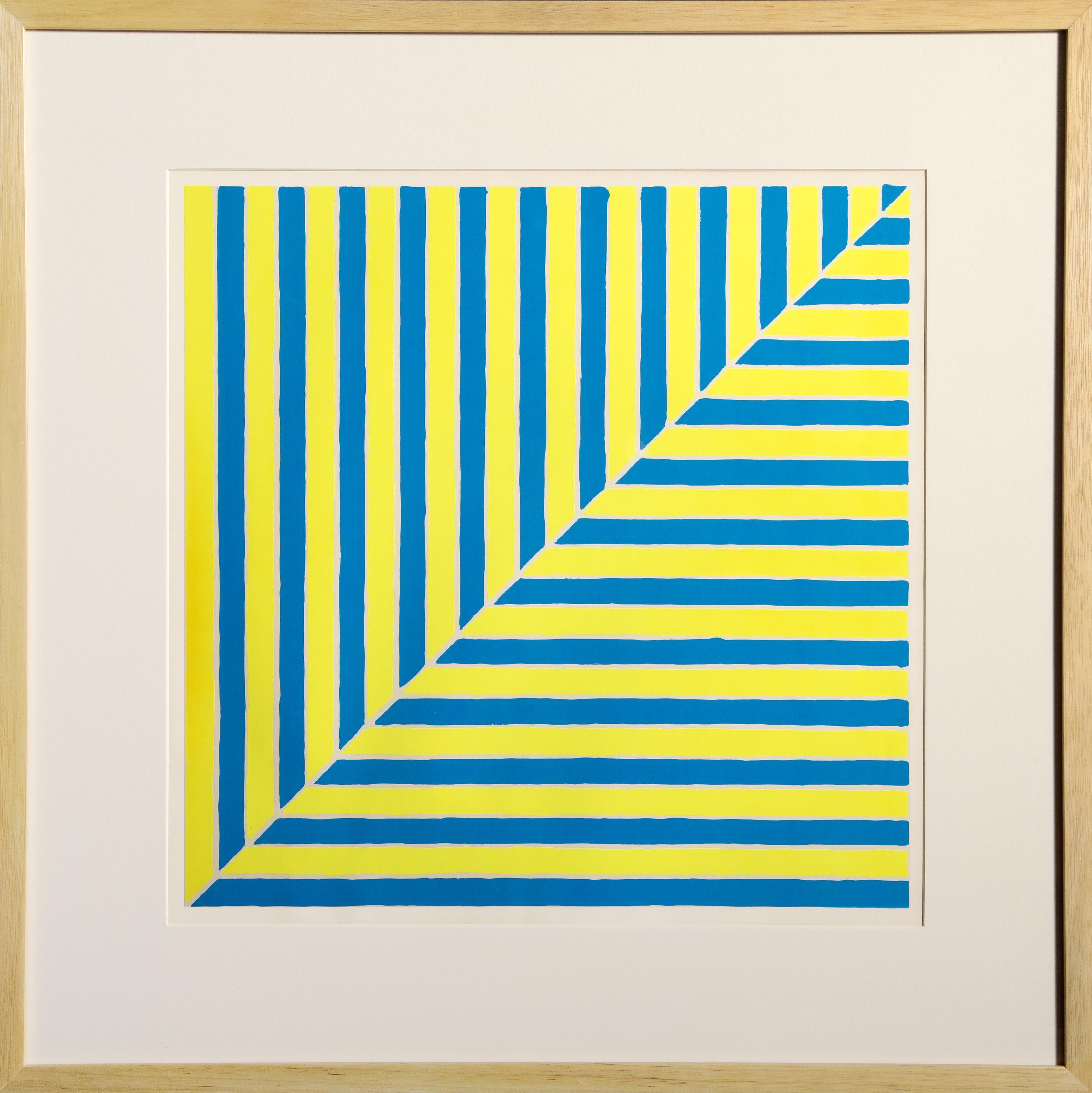 An original screenprint by Frank Stella from X + X (Ten Works by Ten Painters) published in 1964 by Wadsworth Atheneum, CT. The print was printed by Ives-Sillman, CT and referenced in the Axsom Catalogue Raisonne as Appen. 1A. Edition size: 500.