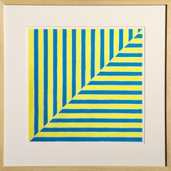 Rabat, Geometric Screenprint by Frank Stella 1964