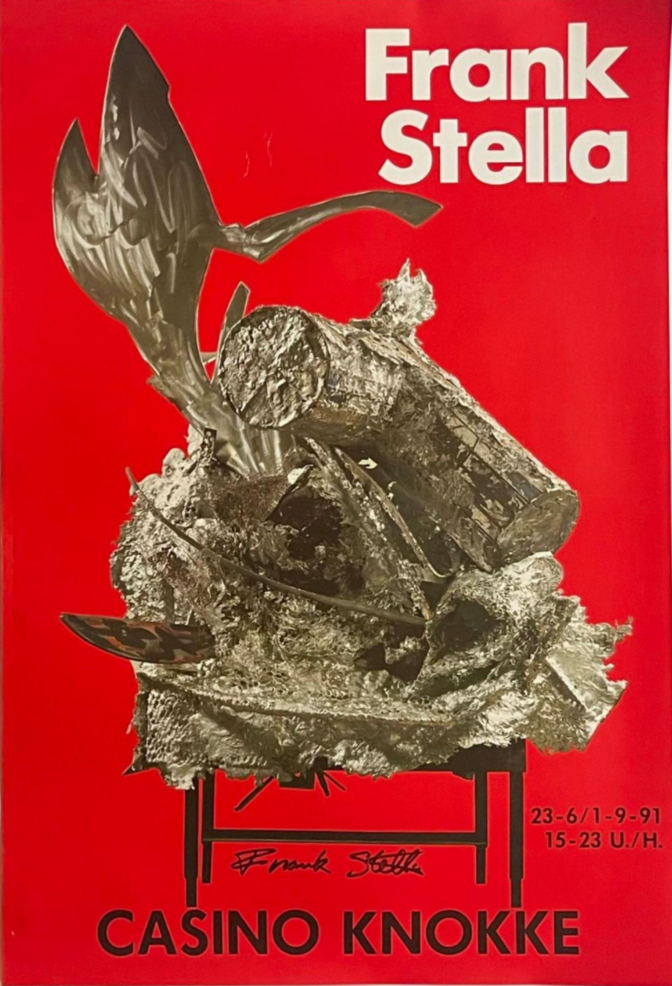 Frank Stella
Raft of the Medusa, Part IV (Casino Knokke poster, Hand signed by Frank Stella), 1991
Offset lithograph (hand signed in black marker by Frank Stella)
Signed in black marker on the front
Unnumbered
24 × 16 1/2 inches
Unframed
Vintage
