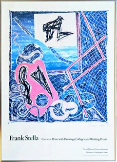 Affiche du Princeton Art Museum (signée à la main et datée par Frank Stella)