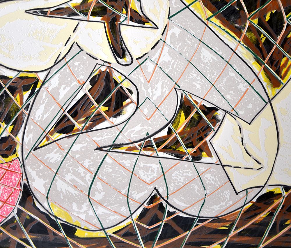 Shards II - Abstract Expressionist Print by Frank Stella