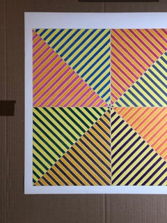Sidi Ifni -- Offset Lithograph, Minimalism, Contemporary Art by Frank Stella