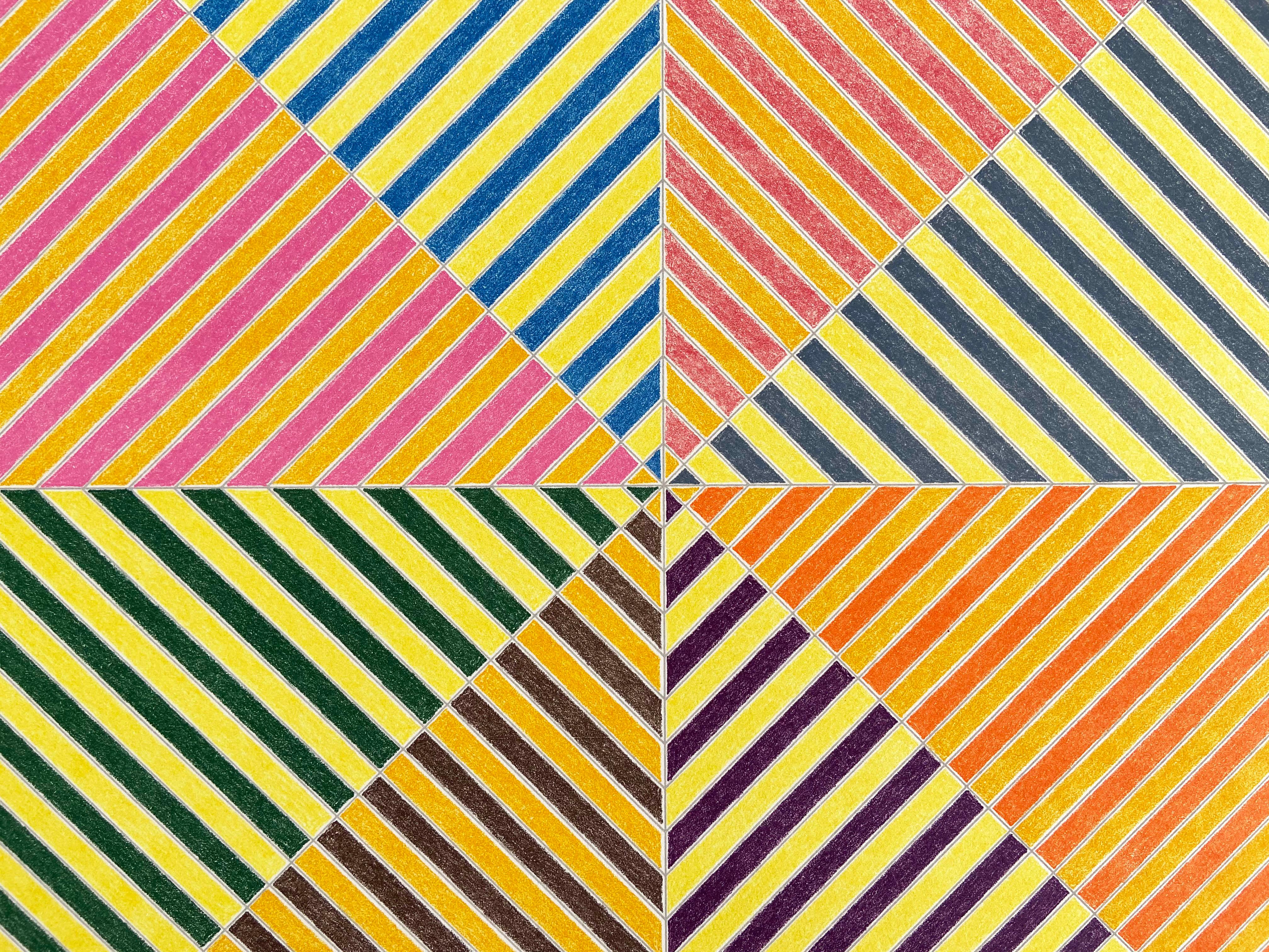 Sidi Ifni, Sidi Ifni (from Hommage à Picasso), Abstract Geometric, Minimalism - Print by Frank Stella