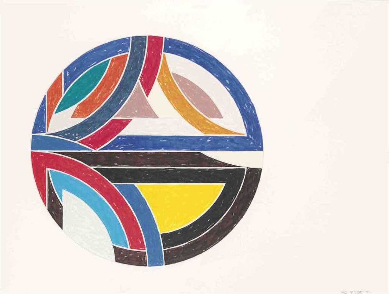 Frank Stella Abstract Print - Sinjerli III