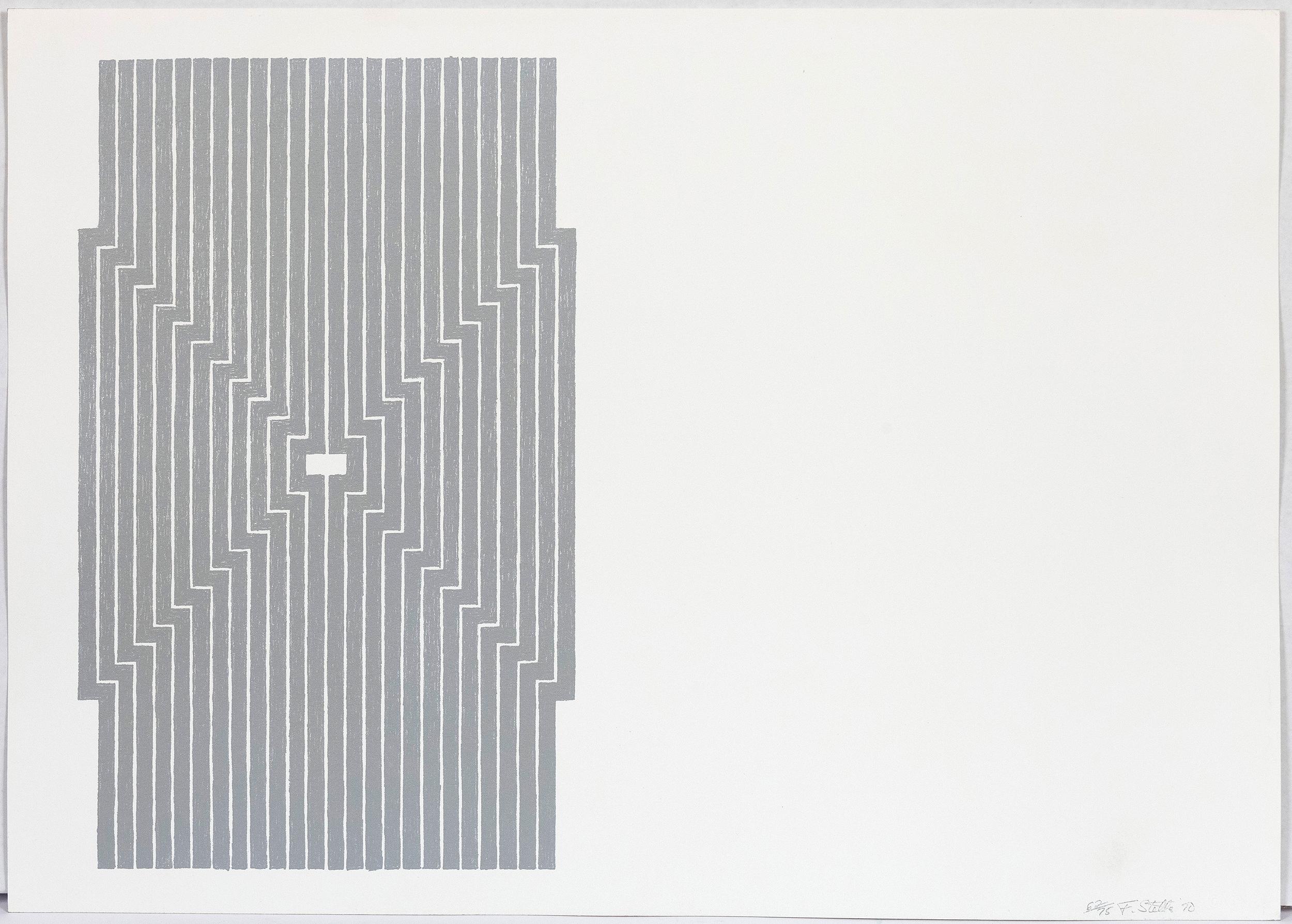 Frank Stella Abstract Print - Six Mile Bottom