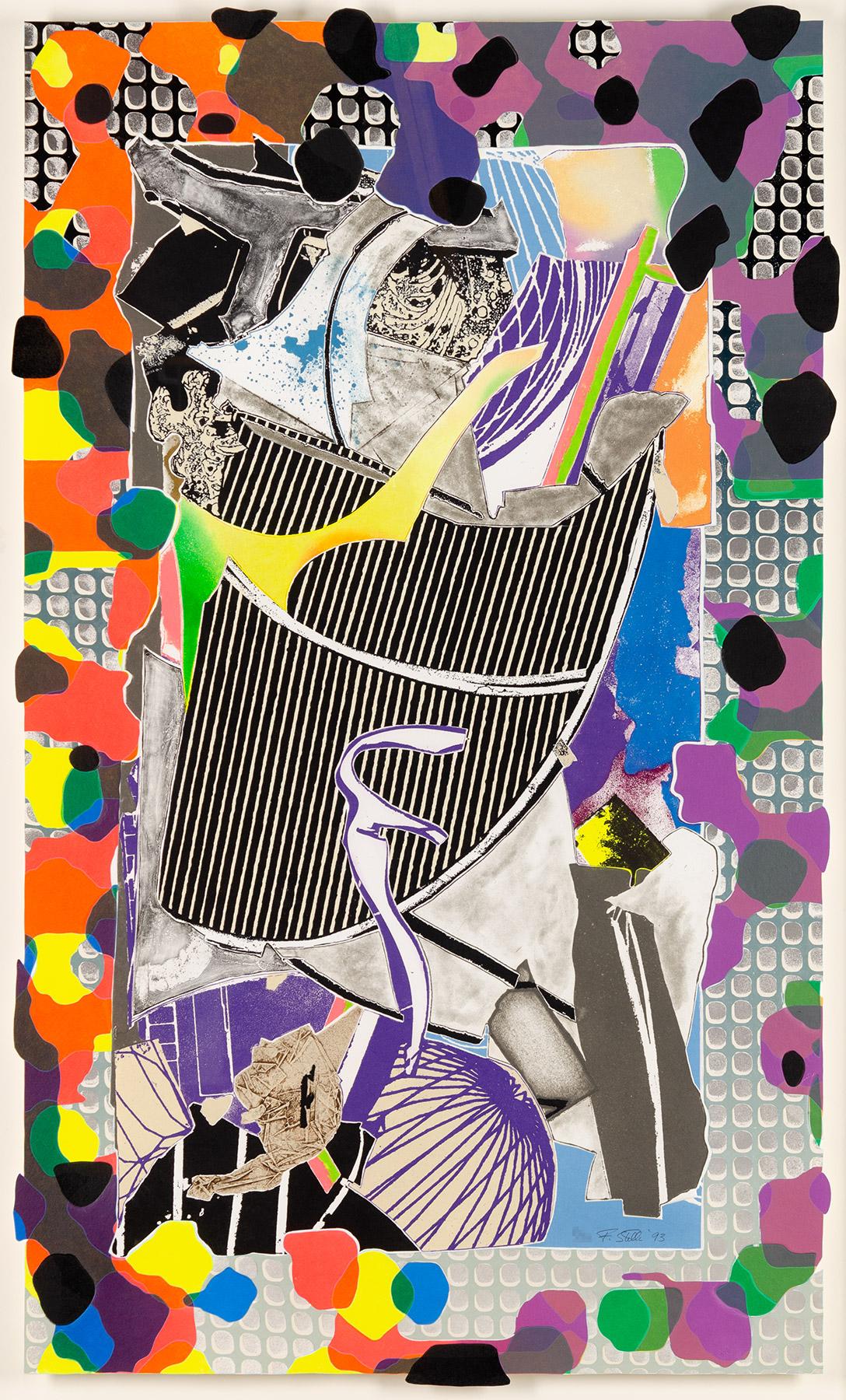 Frank Stella Abstract Print - The Battering Ram