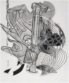 The Fossil Whale, State 1 (huge signed etching and aquatint)