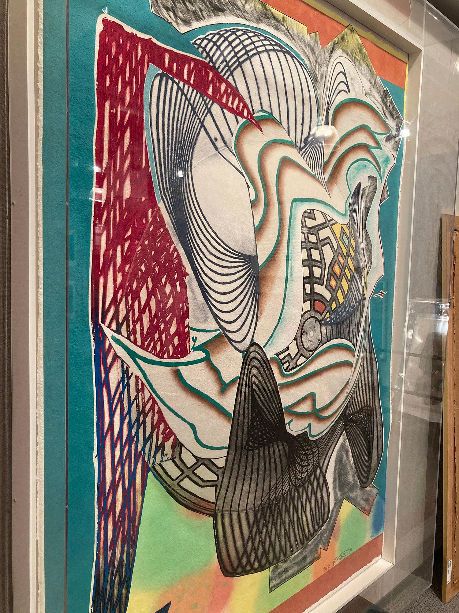 The Funeral (Dome) From Moby Dick Domes, 1992 - Abstract Expressionist Print by Frank Stella